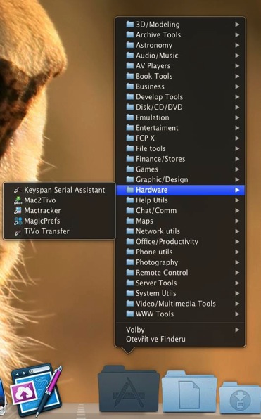 AppFolder menu